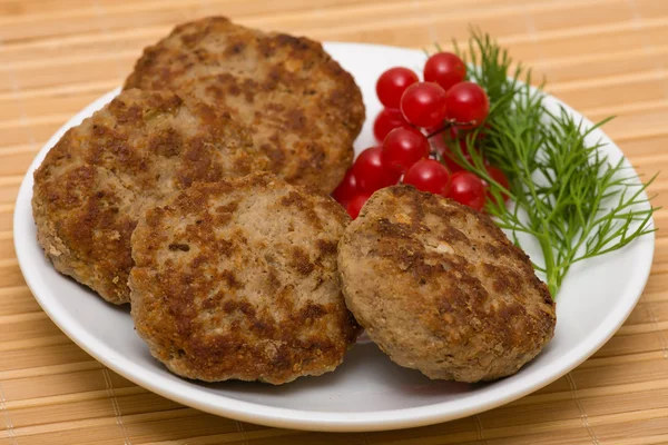 Gebratenes Schnitzel — Stockfoto