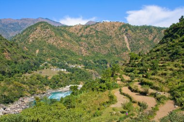 Himalaya Dağları Ganj Nehri