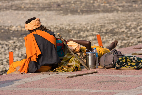 Poor in Haridwar, India