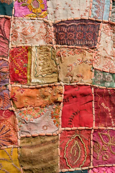 Indian patchwork dywan — Zdjęcie stockowe