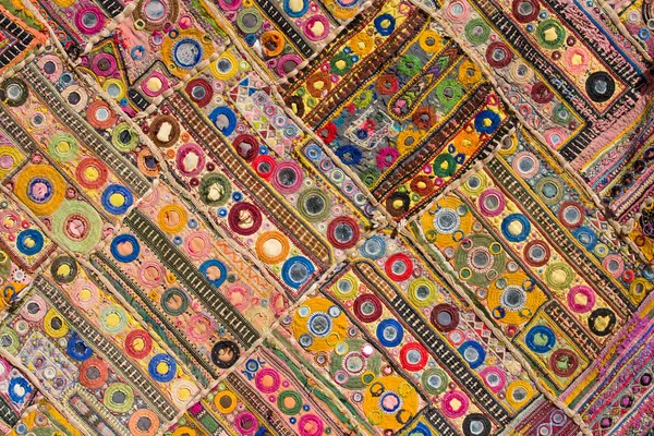 Indian patchwork carpet — Stock Photo, Image