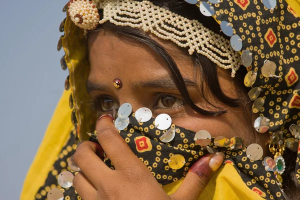 Pushkar Camel Mela (Ярмарка верблюдов Пушкар) ) — стоковое фото