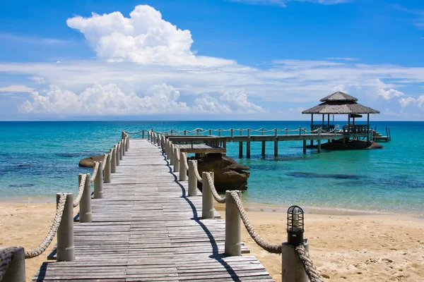 ahşap iskele, Tayland.