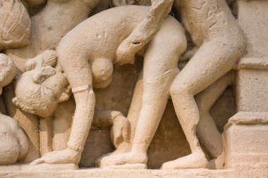 khajuraho, onların erotik heykeller için ünlü tapınaklar