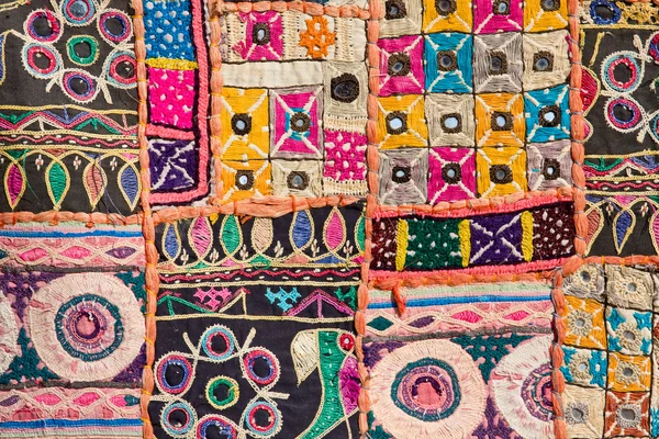Indian patchwork carpet — Stock Photo, Image