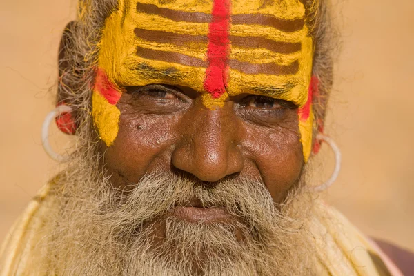 Indická sadhu (svatý muž) — Stock fotografie