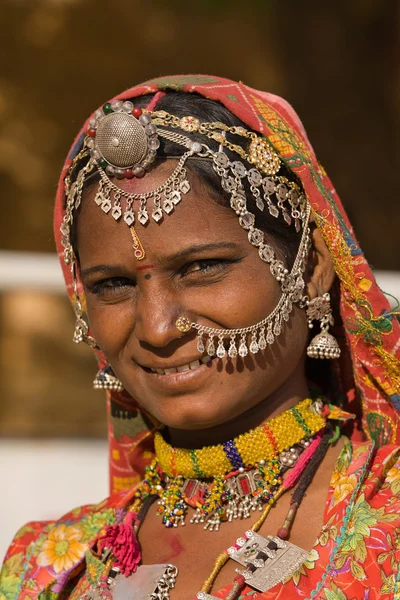 Portret Indiase vrouw Stockfoto