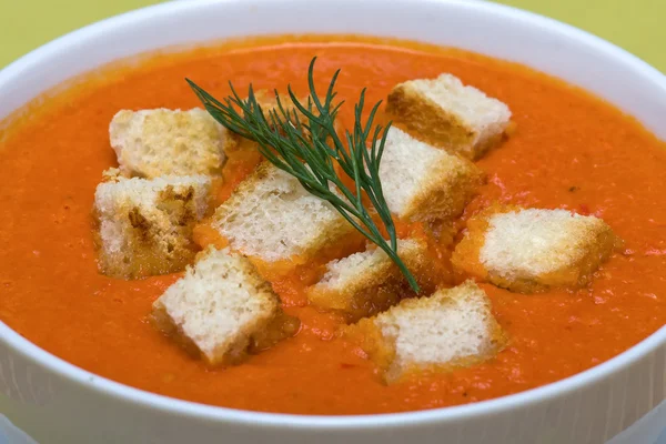 Sopa de creme de tomate — Fotografia de Stock