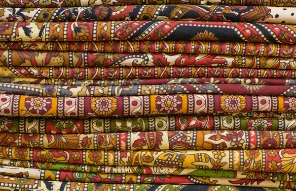 Block printed fabrics — Stock Photo, Image