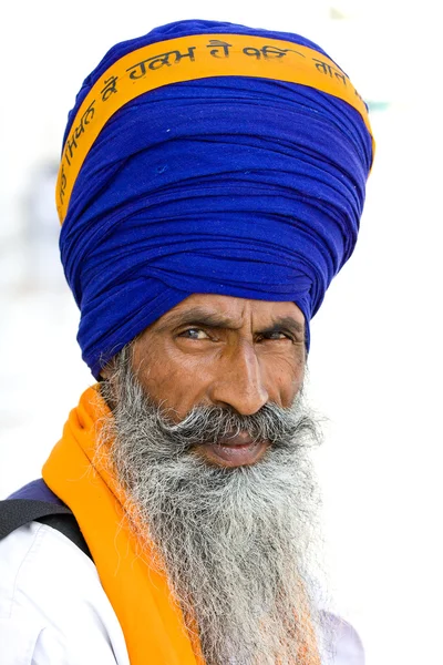 Sikh muži v amritsar, Indie. — Stock fotografie