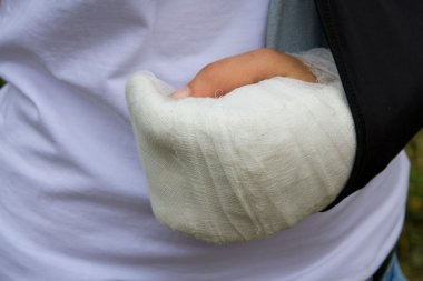 Bandaged hands clipart