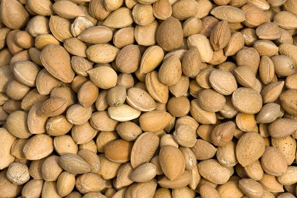 Almond closeup background — Stock Photo, Image