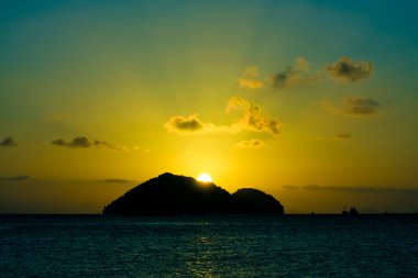 tropikal sunsen, Tayland.