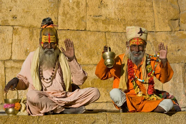 Индийский садху (святой человек ) — стоковое фото