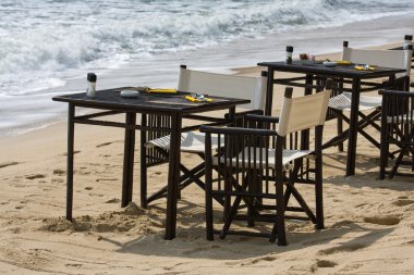 boş kafe deniz, Tayland.