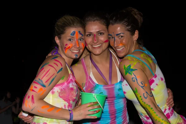 Full moon feestje in eiland koh phangan, thailand — Stok fotoğraf