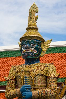 grand palace, bangkok Tayland Budist tapınağı efsanevi figür.