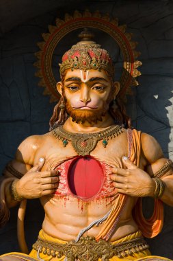 rishikesh, Hindistan Hanuman heykeli
