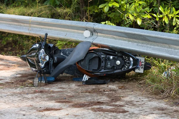 Acidente de motocicleta — Fotografia de Stock