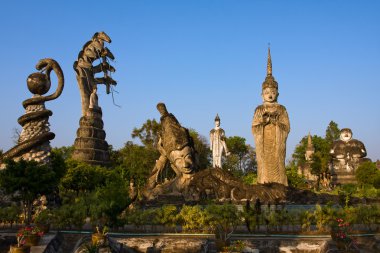 Sala keoku, (wat khaek) yakınlarında nong khai, thailand