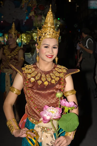 Loy Krathong festival v Chiang Mai, Thajsko — Stock fotografie