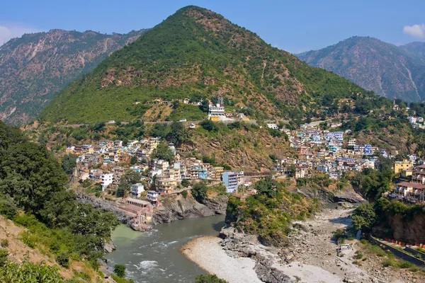 Devprayag. Uttarakhand, w Indiach. — Zdjęcie stockowe