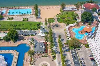 güzel bir plaj Pattaya, Tayland.