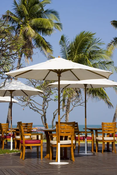 Table with a beautiful sea view, Thailand. — Stock Photo, Image