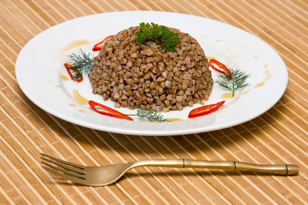 Buckwheat cereal — Stock Photo, Image