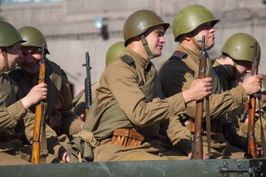 geçit töreni zafer Mayıs 9, 2013 kiev, Ukrayna