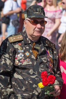 geçit töreni zafer Mayıs 9, 2013 kiev, Ukrayna