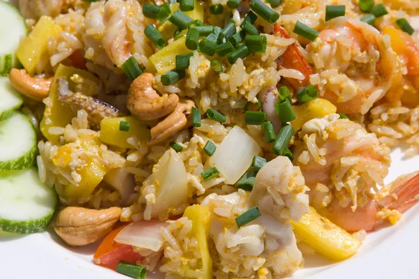 Arroz com frutos do mar — Fotografia de Stock