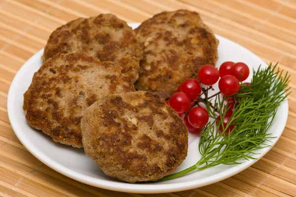 Gebratenes Schnitzel — Stockfoto