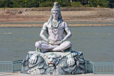 Shiva heykelinin rishikesh, Hindistan