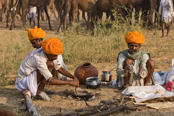 Pushkar camel mela. rajasthan, indien. — Stockfoto