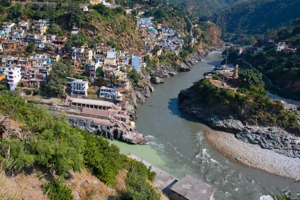 Devprayag. Uttarakhand, Hindistan. — Stok fotoğraf