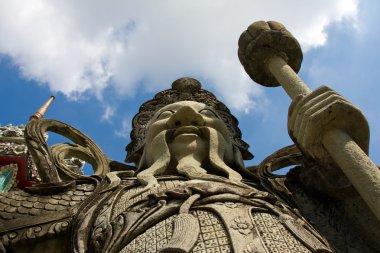 wat pho tapınağın bir heykel. Bangkok, Tayland .