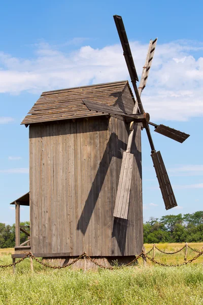 Old wooden windmill in Ukraine — Stock Photo, Image