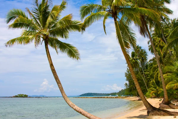 Hermosa playa y mar tropical, Tailandia . —  Fotos de Stock