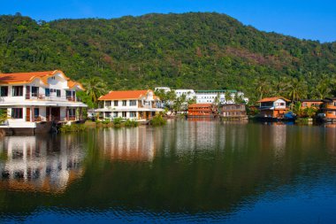 güzel bir plaj, Tayland.