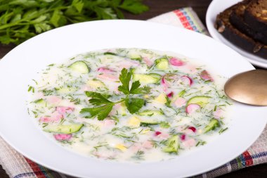 Sebze çorbası ( okroshka )