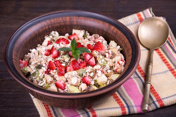 Muesli with berry — Stockfoto