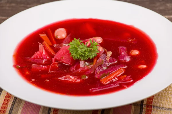 Russian and ukraine cuisine - borsch — Stock Photo, Image