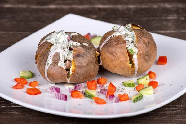 Baked potatoes — Stock Photo, Image