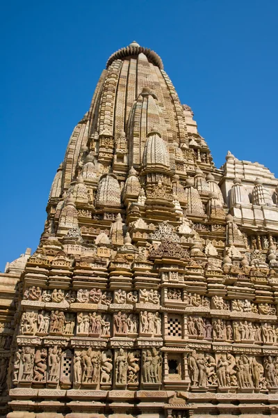 Stone carved temple in Khajuraho, Madhya Pradesh, India Royalty Free Stock Images