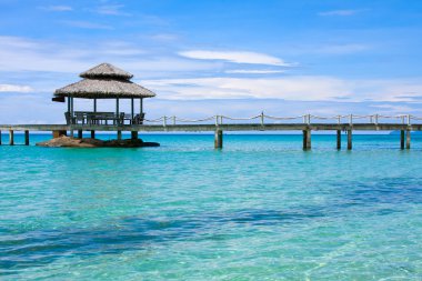 ahşap iskele, Tayland.