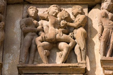 khajuraho, Hindistan erotik Tapınak.