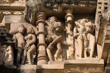 khajuraho, Hindistan erotik Tapınak.