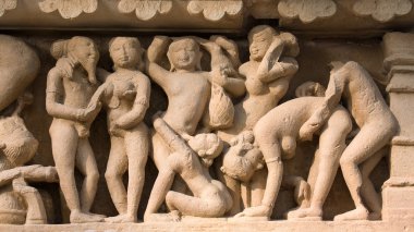 khajuraho, Hindistan erotik Tapınak.