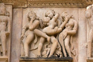 khajuraho, Hindistan erotik Tapınak.